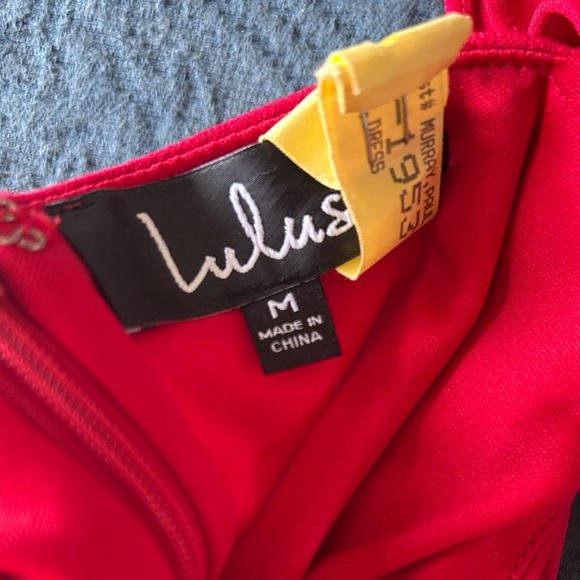 Lulu's Miriam Red Ruffled Bodycon Dress - Picture 5 of 5